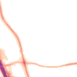 Night-time road noise heatmap for DL10 7TZ