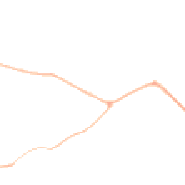 Night-time road noise heatmap for DL12 0AE