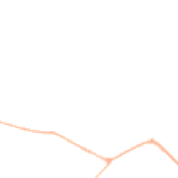 Night-time road noise heatmap for DL12 0AL