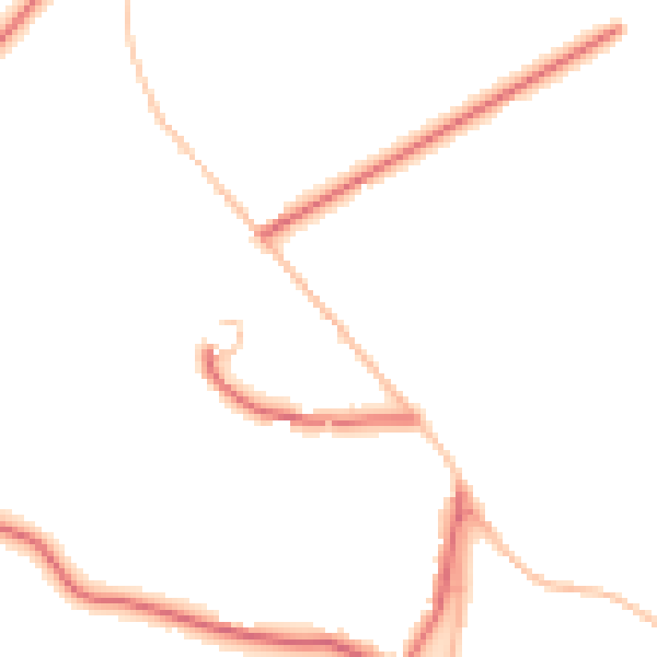 Daytime road noise heatmap for DL12 0AS