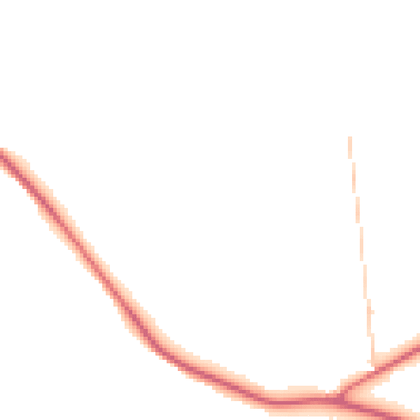 Daytime road noise heatmap for DL12 0BB