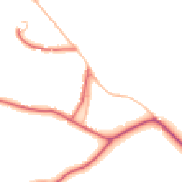 Daytime road noise heatmap for DL12 0BH