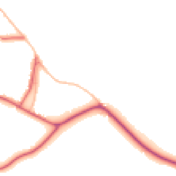 Daytime road noise heatmap for DL12 0DE