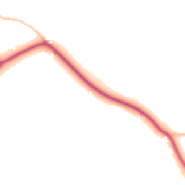 Daytime road noise heatmap for DL12 0DG