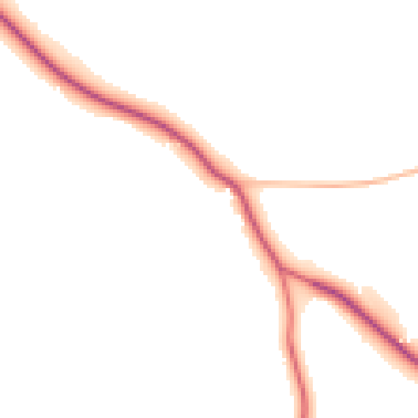 Daytime road noise heatmap for DL12 0DH