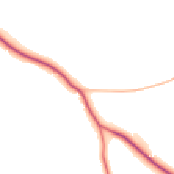 Daytime road noise heatmap for DL12 0DJ