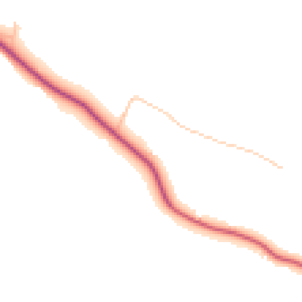 Daytime road noise heatmap for DL12 0EA