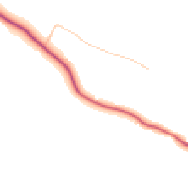 Daytime road noise heatmap for DL12 0ED