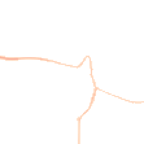 Night-time road noise heatmap for DL12 0RA