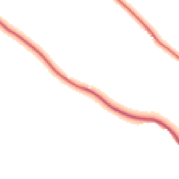 Daytime road noise heatmap for DL12 0XB