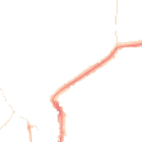 Night-time road noise heatmap for DL12 8AF