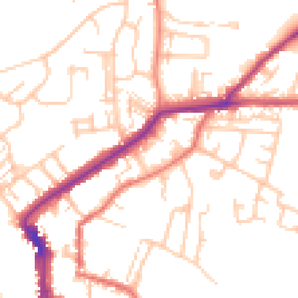 Daytime road noise heatmap for DL12 8ER