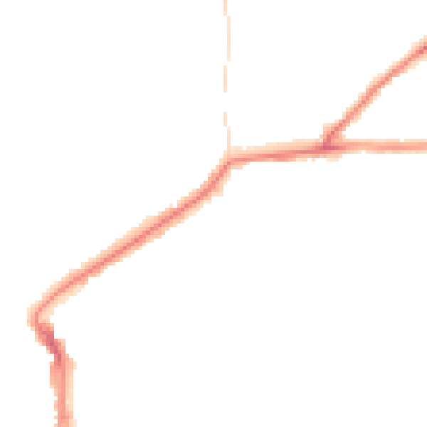 Night-time road noise heatmap for DL12 8ER