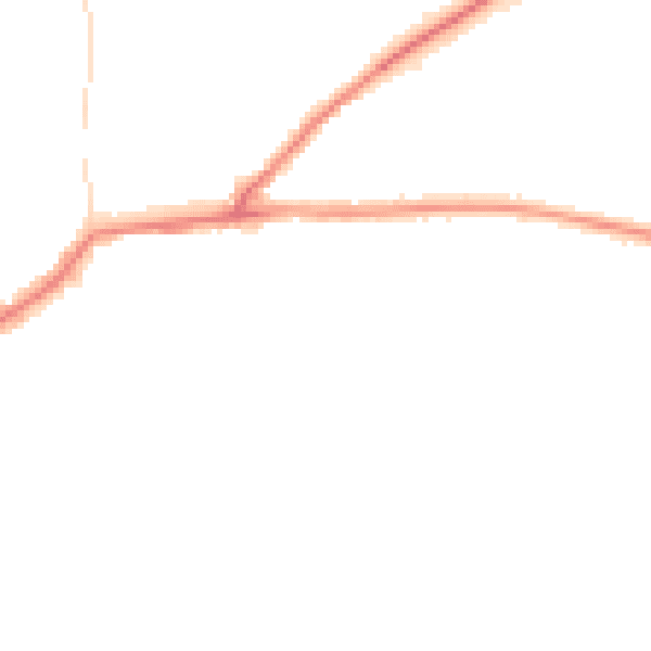 Night-time road noise heatmap for DL12 8LQ