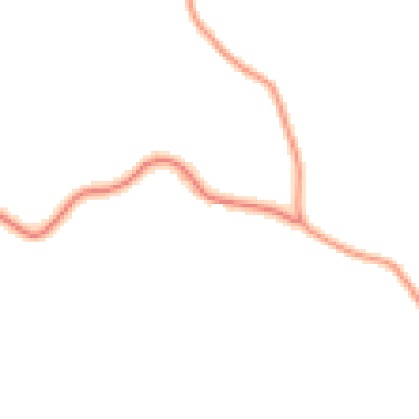 Daytime road noise heatmap for DL12 9ER