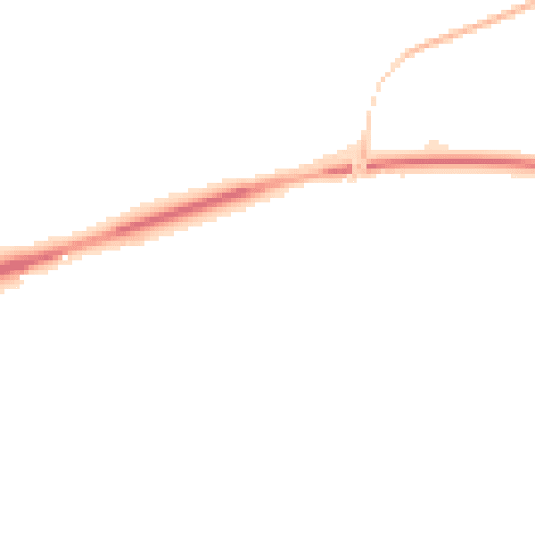 Night-time road noise heatmap for DL12 9HJ