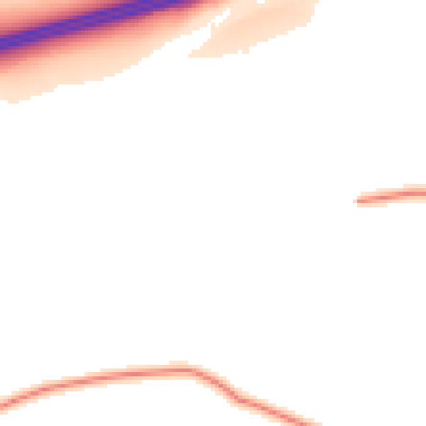 Daytime road noise heatmap for DL12 9LY