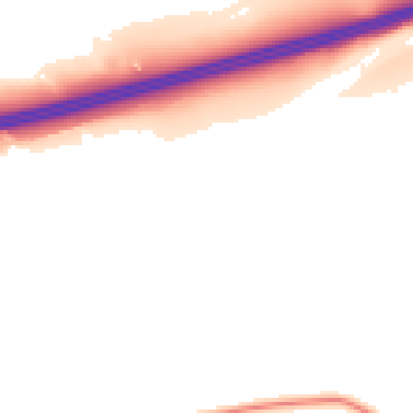 Daytime road noise heatmap for DL12 9LZ