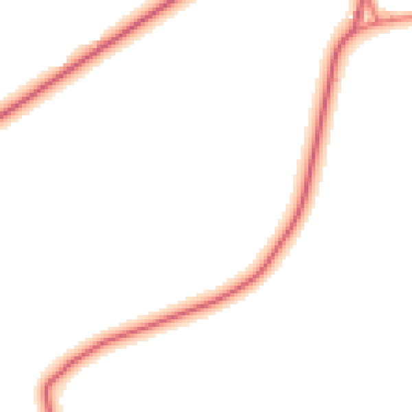 Daytime road noise heatmap for DL12 9RA