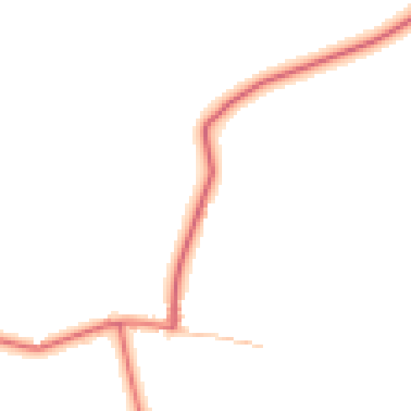 Daytime road noise heatmap for DL12 9RE