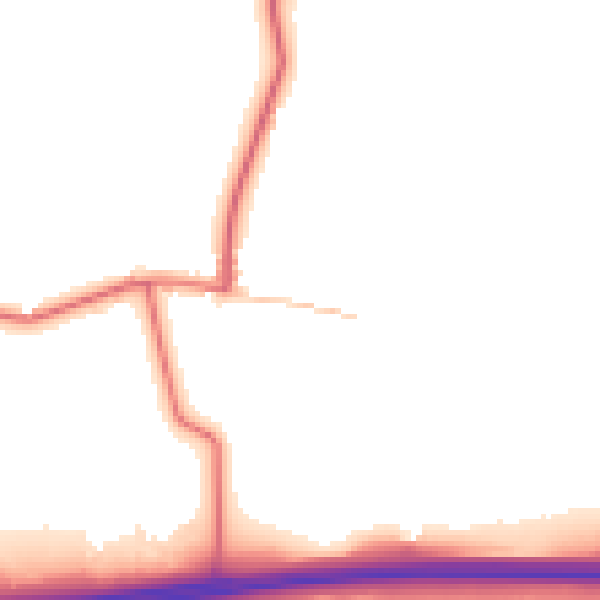 Daytime road noise heatmap for DL12 9RF