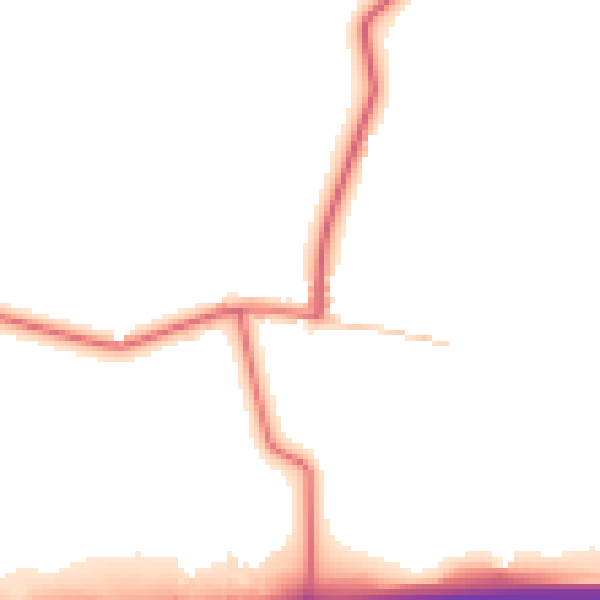 Daytime road noise heatmap for DL12 9RN