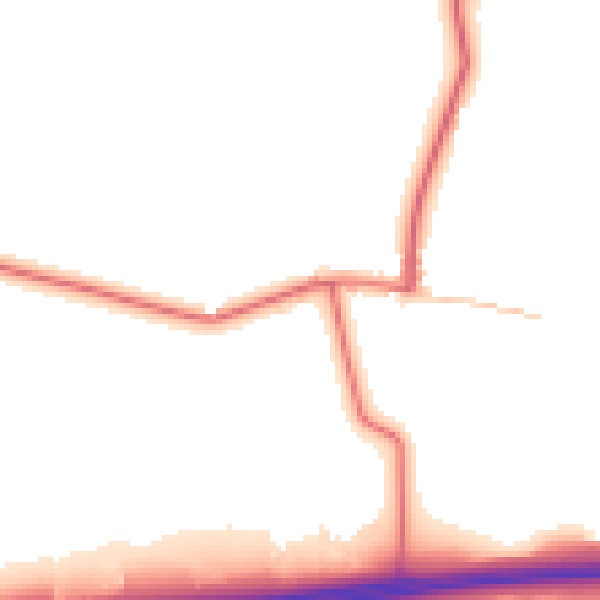 Daytime road noise heatmap for DL12 9RQ