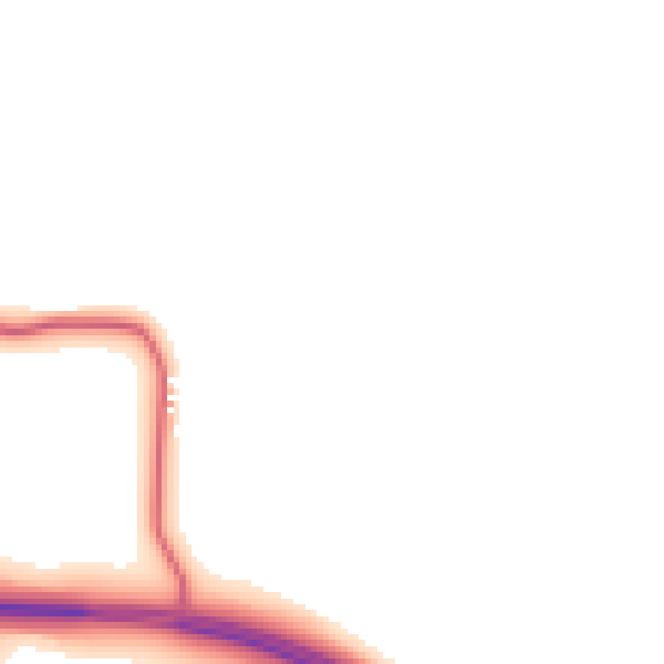 Daytime road noise heatmap for DL12 9RZ