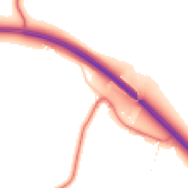 Daytime road noise heatmap for DL12 9SB