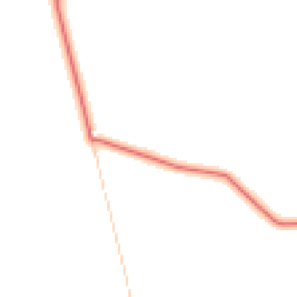 Daytime road noise heatmap for DL12 9SG