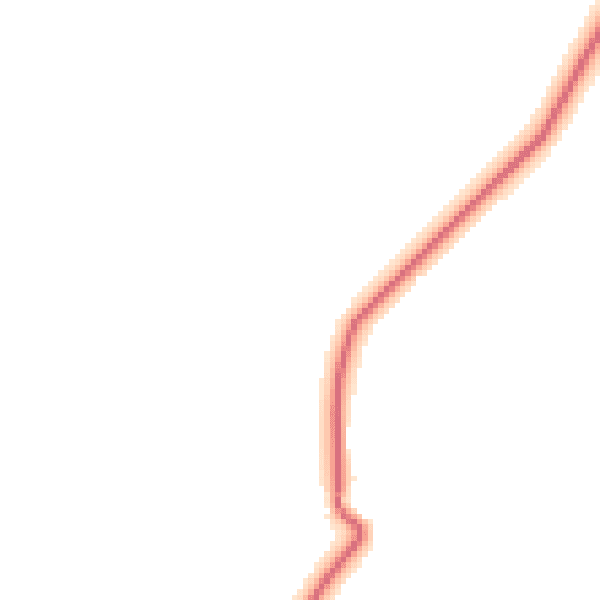Daytime road noise heatmap for DL12 9SU