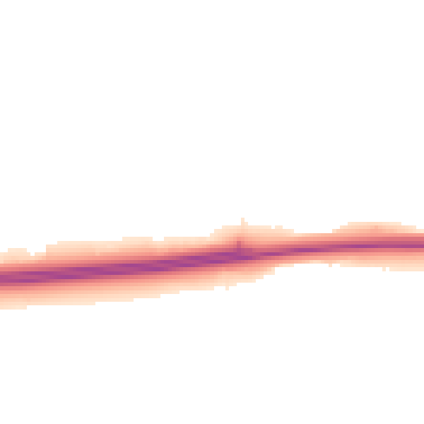 Night-time road noise heatmap for DL12 9SW