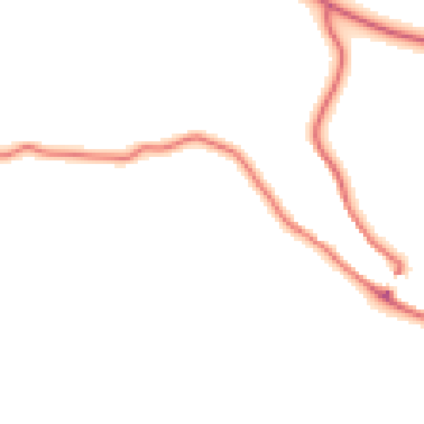 Daytime road noise heatmap for DL12 9TN