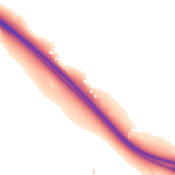 Daytime road noise heatmap for DL12 9UB