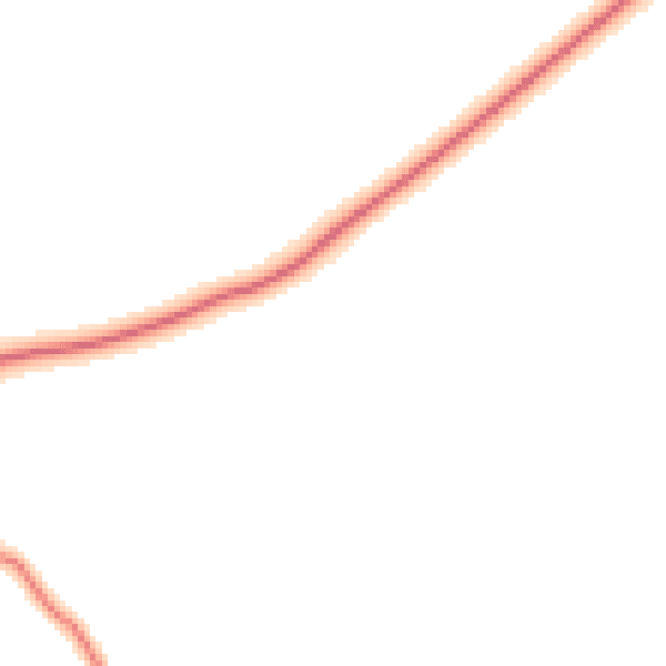 Daytime road noise heatmap for DL12 9UT