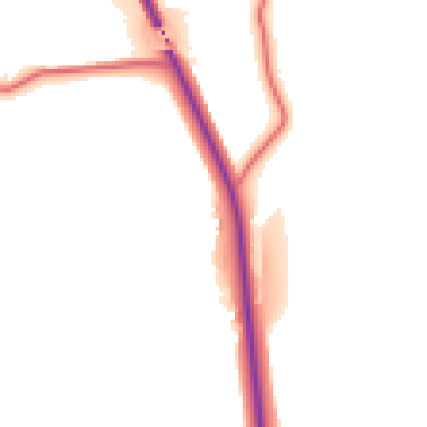 Daytime road noise heatmap for DL14 0DA