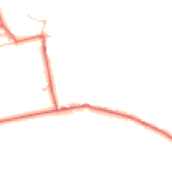 Daytime road noise heatmap for DL14 0DU