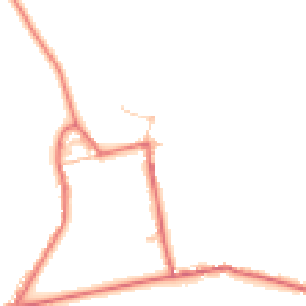 Daytime road noise heatmap for DL14 0DY