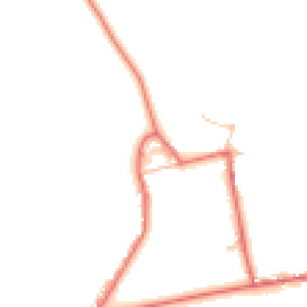 Daytime road noise heatmap for DL14 0ED