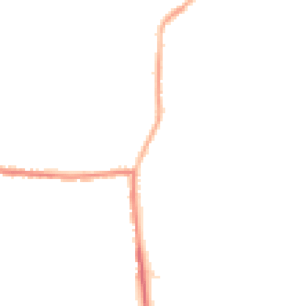 Night-time road noise heatmap for DL14 0HS