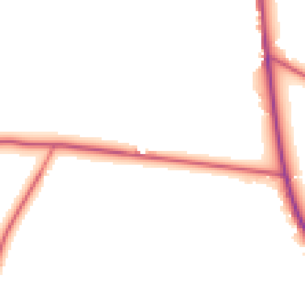 Daytime road noise heatmap for DL14 0LZ