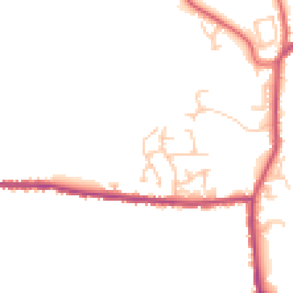 Daytime road noise heatmap for DL14 0TG