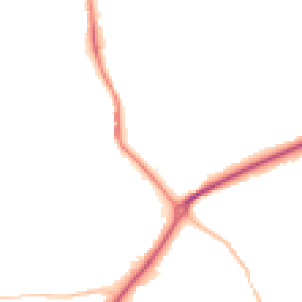 Night-time road noise heatmap for DL14 6FH