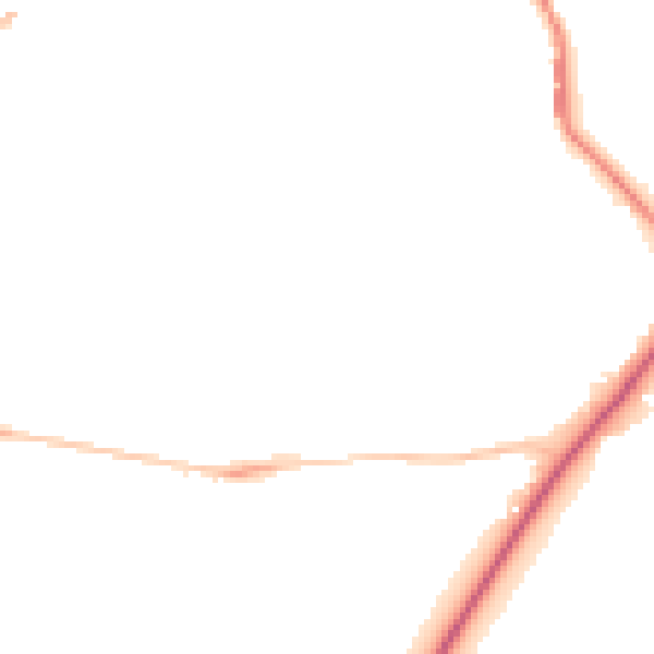 Night-time road noise heatmap for DL14 6GA