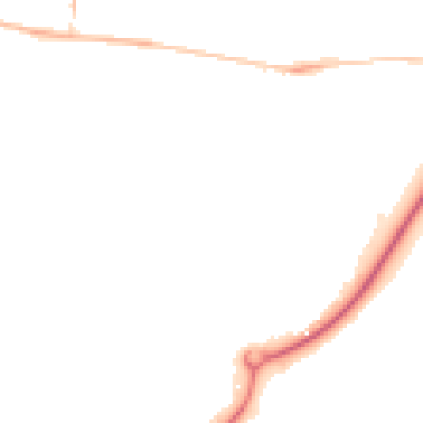 Night-time road noise heatmap for DL14 6PX