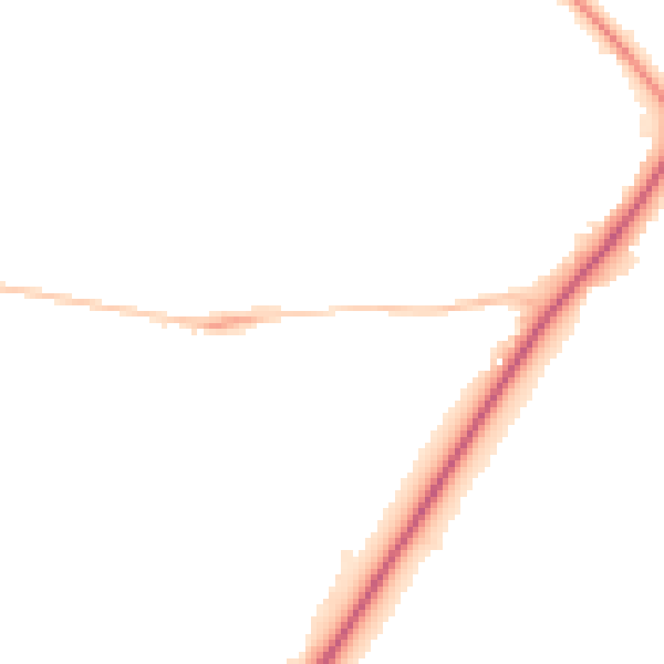 Night-time road noise heatmap for DL14 6TQ