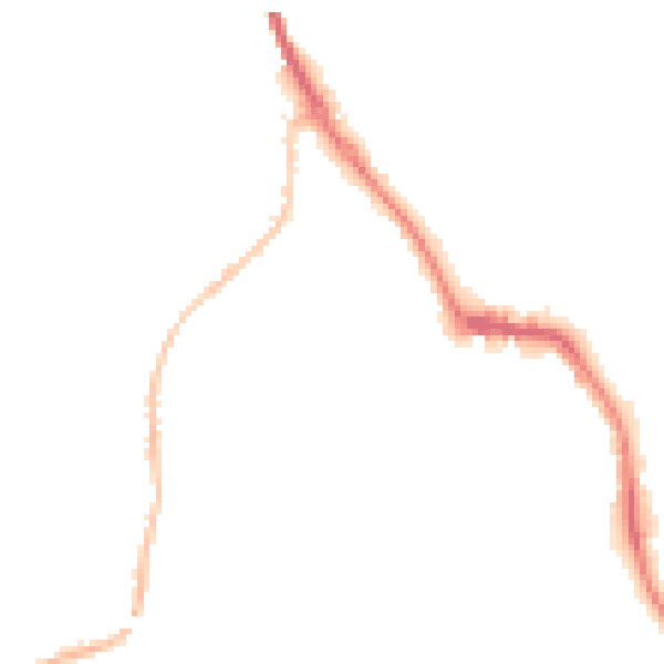 Night-time road noise heatmap for DL14 7BN