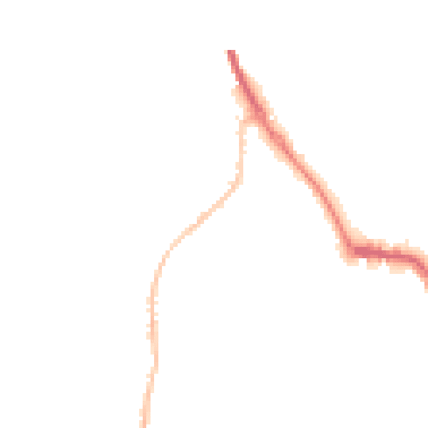 Night-time road noise heatmap for DL14 7QR