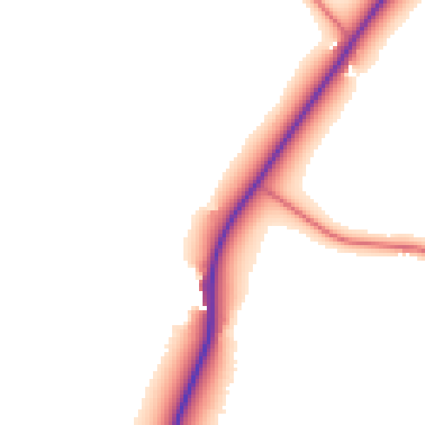 Daytime road noise heatmap for DL14 8AL