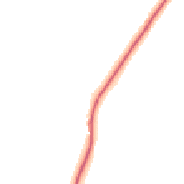 Night-time road noise heatmap for DL14 8AL
